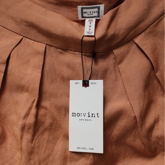 BUY NOW SALE Mo:vint Safari Linen Pleated Shorts - Picture 11 of 16